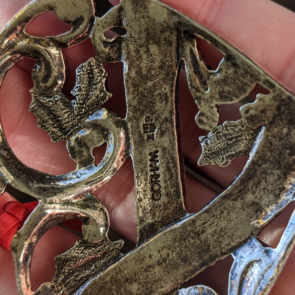 GORHAM I Vintage 1994 Silverplated Merry Christmas Heart Ornament, Style YC1202 - Picture 5 of 13